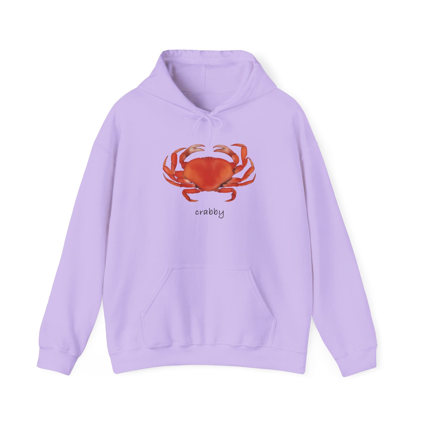 Crabby Unisex Hooded Sweatshirt | Cute Crab Design, Funny Gift for Crab Lovers, Cozy Apparel, Beach Day Outfit, Summer Style