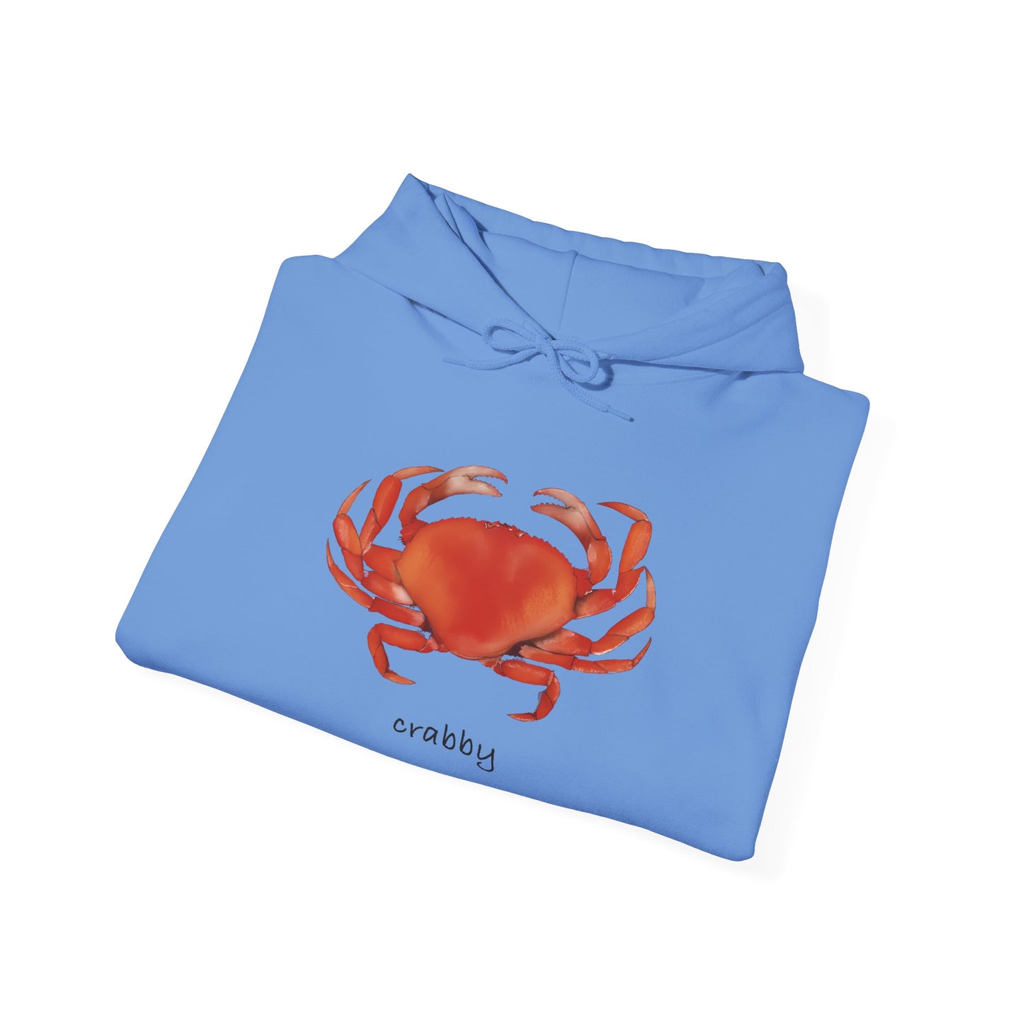 Crabby Unisex Hooded Sweatshirt | Cute Crab Design, Funny Gift for Crab Lovers, Cozy Apparel, Beach Day Outfit, Summer Style