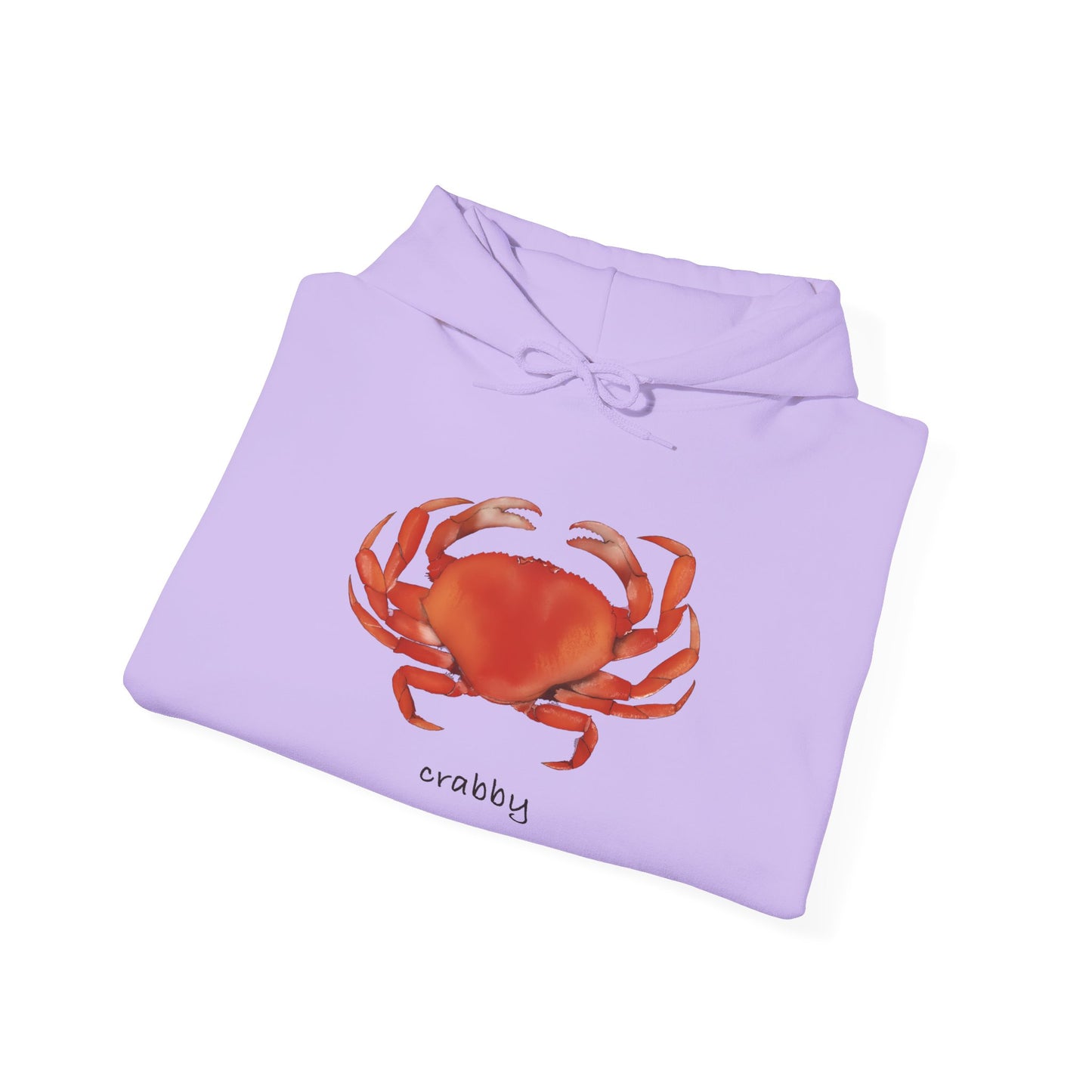 Crabby Unisex Hooded Sweatshirt | Cute Crab Design, Funny Gift for Crab Lovers, Cozy Apparel, Beach Day Outfit, Summer Style