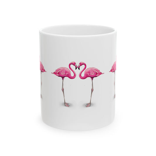 Flamingo Ceramic Mug, (11oz, 15oz)