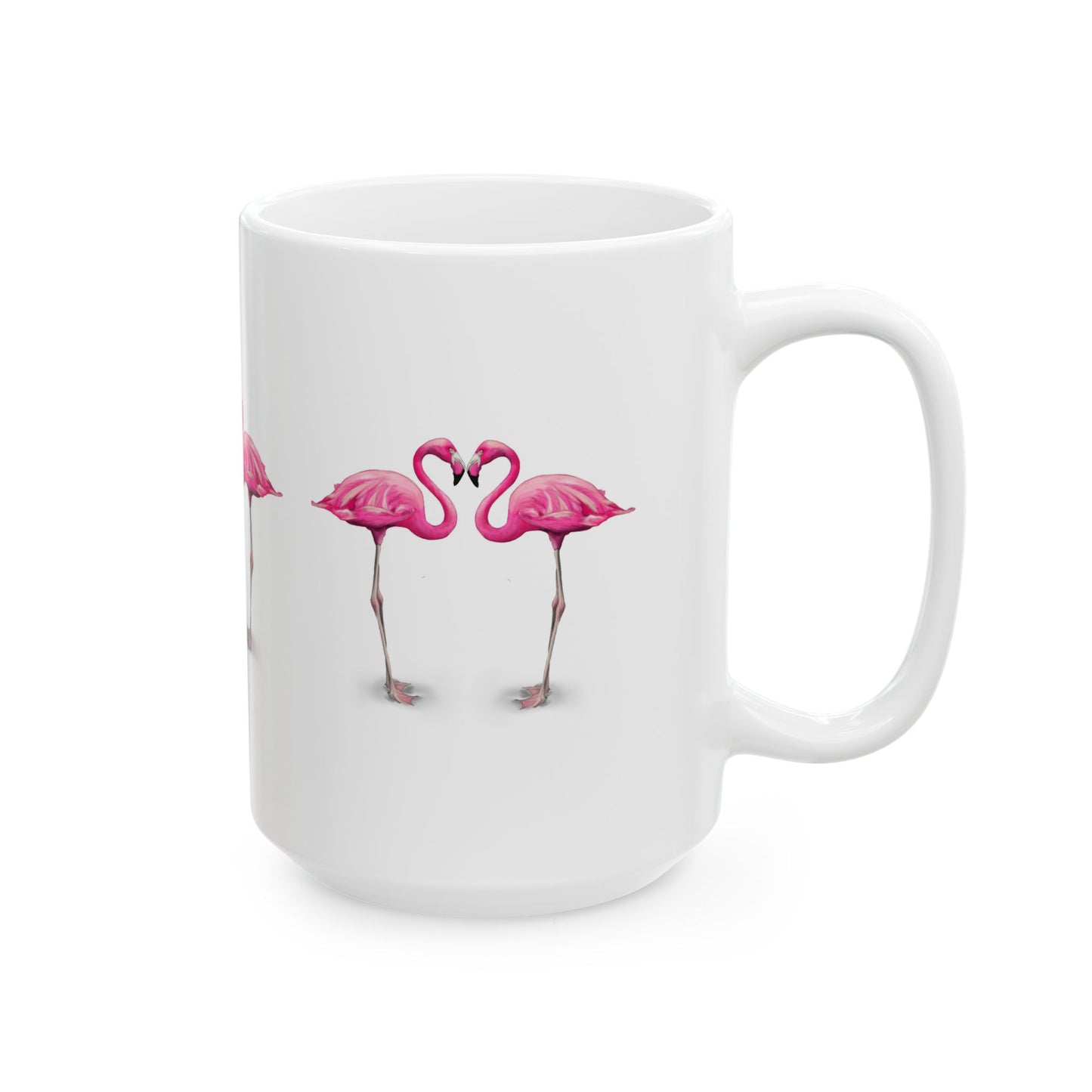 Flamingo Ceramic Mug, (11oz, 15oz)